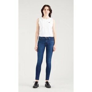 Levi's 711 Skinny Mid Rise Dark Wash Jeans 29